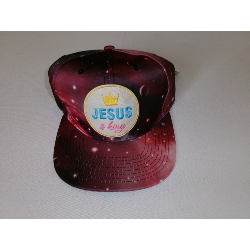JESUS HEAVEN IS KING    SNAPBACK  BEACH GOLF Y2K 00S   HAT CAP VINTAGE J1